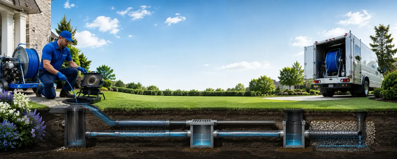 Outdoor drain cleaning information for Pekin, ND